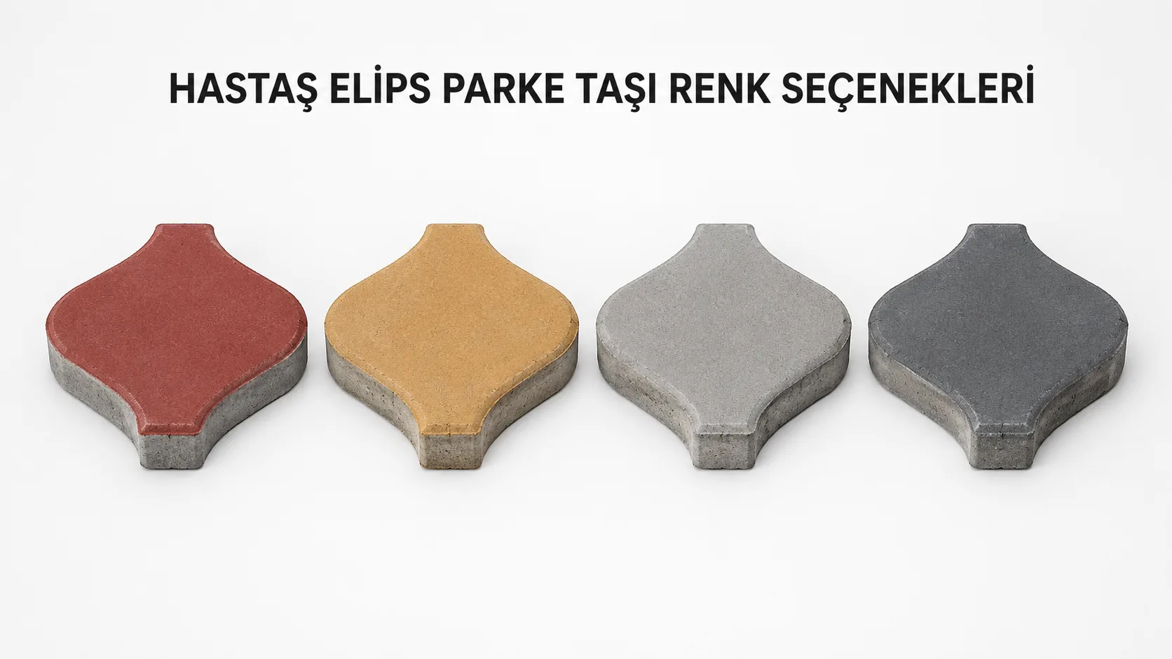 Elips Parket taşı renk seçeneklerini inceleyebilirsiniz.