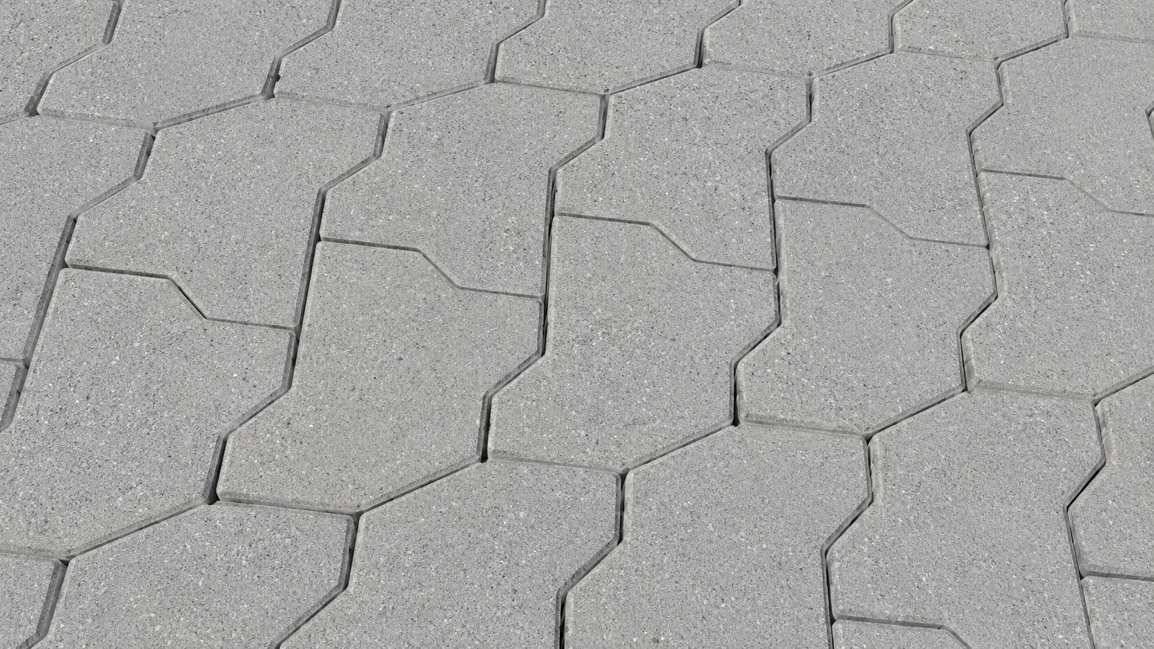 Gri beton begonit parke taşlarının düzgün ve tekrar eden döşeme deseniyle gösterildiği yakın plan ürün görseli.